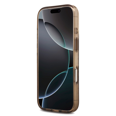 Apple iPhone 18 Pro Kılıf Guess Orjinal Lisanslı M-safe Şarj Özellikli IML Peony ve 4G Desenli Klasik Logolu Kapak - 13