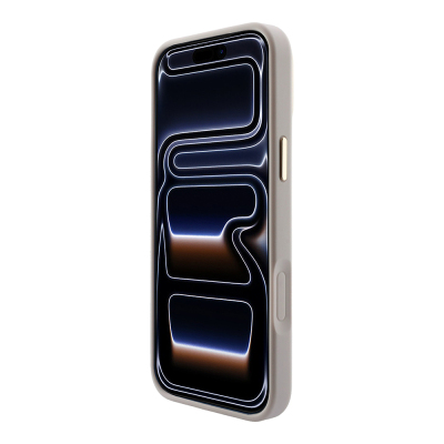 Apple iPhone 18 Pro Kılıf Guess Orjinal Lisanslı M-safe Şarj Özellikli Metal Kamera Çerçeveli C-Magnet 4G Desenli Yazı Logolu Kapak - 21