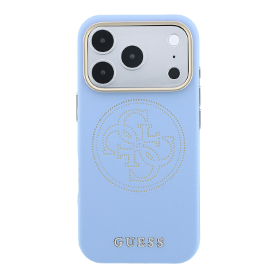 Apple iPhone 18 Pro Kılıf Guess Orjinal Lisanslı M-safe Şarj Özellikli PU Delikli 4G ve Yazı Logolu Kapak - 4
