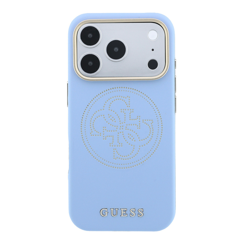 Apple iPhone 18 Pro Kılıf Guess Orjinal Lisanslı M-safe Şarj Özellikli PU Delikli 4G ve Yazı Logolu Kapak - 4