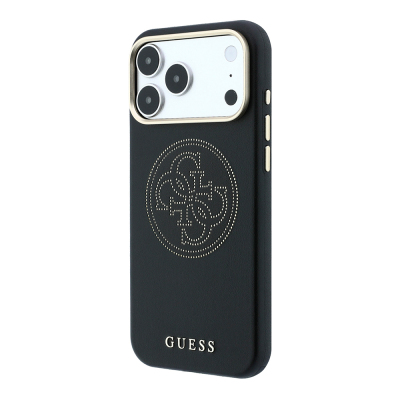 Apple iPhone 18 Pro Kılıf Guess Orjinal Lisanslı M-safe Şarj Özellikli PU Delikli 4G ve Yazı Logolu Kapak - 10