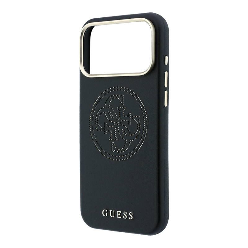 Apple iPhone 18 Pro Kılıf Guess Orjinal Lisanslı M-safe Şarj Özellikli PU Delikli 4G ve Yazı Logolu Kapak - 14