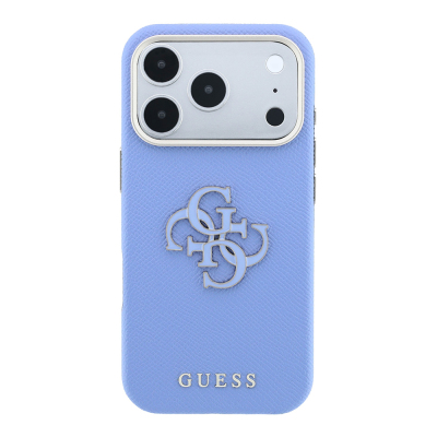 Apple iPhone 18 Pro Kılıf Guess Orjinal Lisanslı M-safe Şarj Özellikli PU Yazı ve 4G Büyük Metal Logolu Kapak - 11
