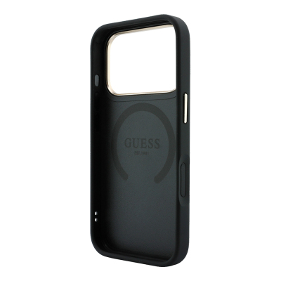 Apple iPhone 18 Pro Kılıf Guess Orjinal Lisanslı M-safe Şarj Özellikli Şeritli Peony 4G ve Yazı Logolu Kapak - 8