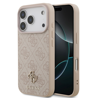 Apple iPhone 18 Pro Kılıf Guess Orjinal Lisanslı M-safe Şarj Özellikli Small 4G Classic Kapak - 9