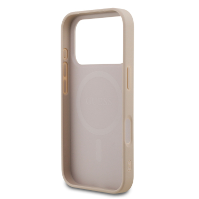Apple iPhone 18 Pro Kılıf Guess Orjinal Lisanslı M-safe Şarj Özellikli Small 4G Classic Kapak - 15