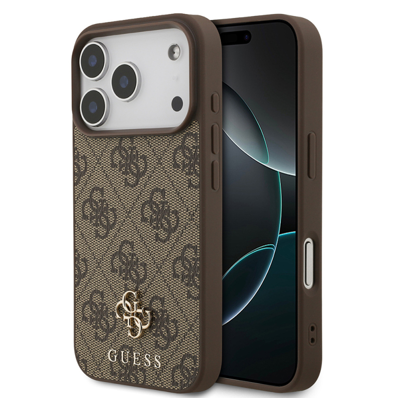 Apple iPhone 18 Pro Kılıf Guess Orjinal Lisanslı M-safe Şarj Özellikli Small 4G Classic Kapak - 17