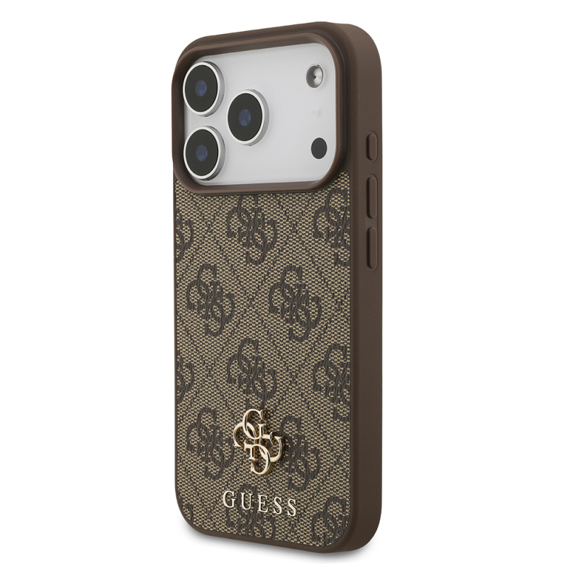 Apple iPhone 18 Pro Kılıf Guess Orjinal Lisanslı M-safe Şarj Özellikli Small 4G Classic Kapak - 18