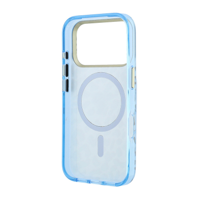 Apple iPhone 18 Pro Kılıf Guess Orjinal Lisanslı M-safe Şarj Özellikli Üçgen Logolu Simli Leopar Desenli Kapak - 31