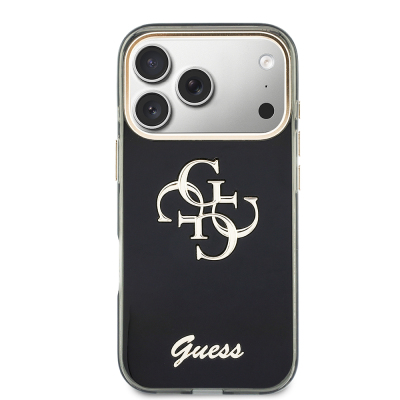 Apple iPhone 18 Pro Kılıf Guess Orjinal Lisanslı Yazı ve 4G Büyük Metal Logolu Silikon Kapak - 7