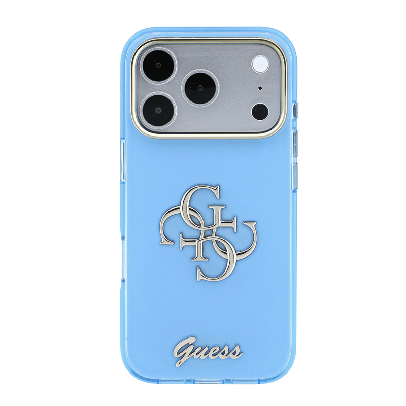 Apple iPhone 18 Pro Kılıf Guess Orjinal Lisanslı Yazı ve 4G Büyük Metal Logolu Silikon Kapak - 21