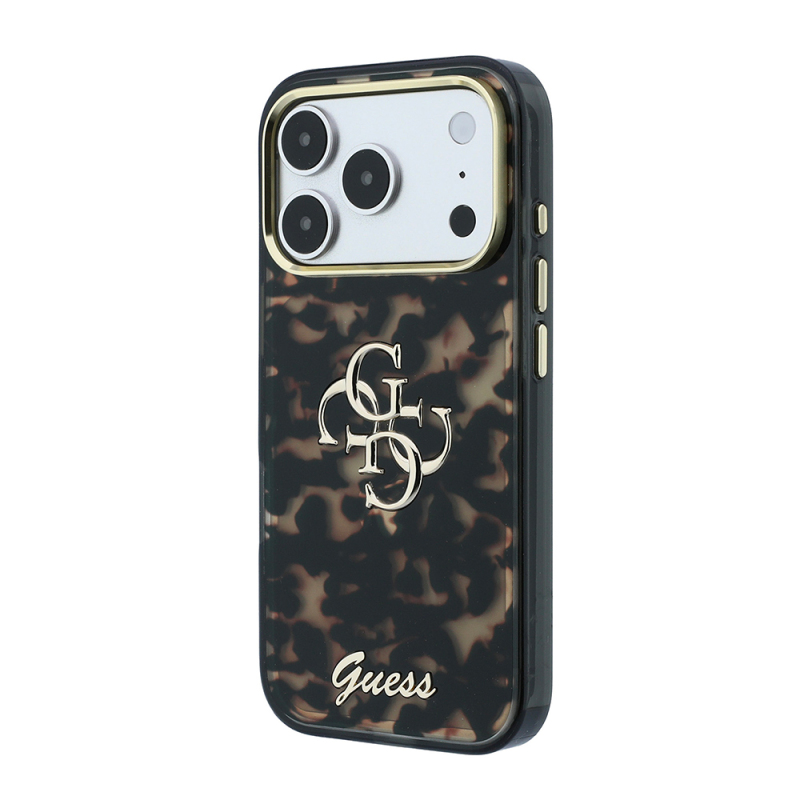 Apple iPhone 18 Pro Kılıf Guess Orjinal Lisanslı Yazı ve 4G Büyük Metal Logolu Silikon Kapak - 34
