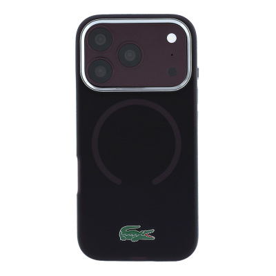 Apple iPhone 18 Pro Kılıf Lacoste Orjinal Lisanslı M-safe Şarj Özellikli Lake Timsah Logolu IML Frosted Kapak - 11