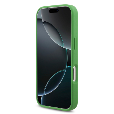 Apple iPhone 18 Pro Kılıf Lacoste Orjinal Lisanslı M-safe Şarj Özellikli PU Pike Desenli Metal Logolu Kapak - 17