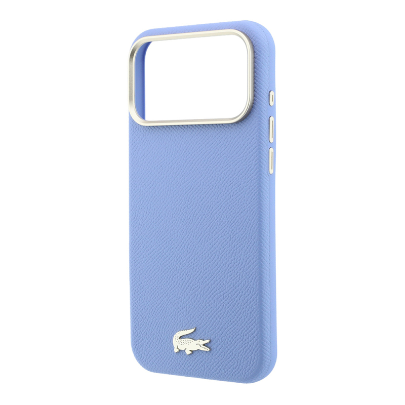 Apple iPhone 18 Pro Kılıf Lacoste Orjinal Lisanslı M-Safe Şarj Özellikli PVC Yarı Pike Desenli Arka Yüzey İkonik Timsah Dokuma Logolu Kapak - 15