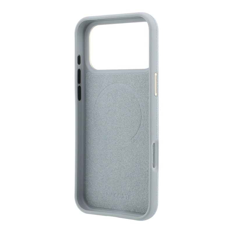 Apple iPhone 18 Pro Kılıf Lacoste Orjinal Lisanslı M-Safe Şarj Özellikli PVC Yarı Pike Desenli Arka Yüzey İkonik Timsah Dokuma Logolu Kapak - 23