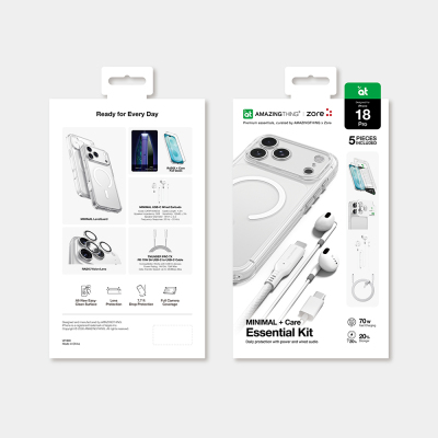 Apple iPhone 18 Pro Kılıf M-safe Özellikli Amazingthing Minimal Serisi 5in1 Aksesuar Seti - 7