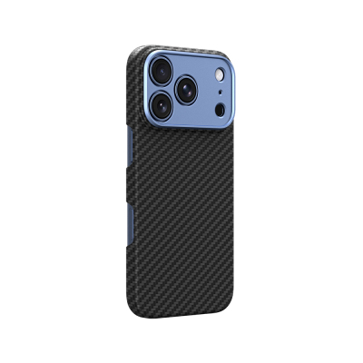 Apple iPhone 18 Pro Kılıf M-safe Şarj Özellikli 1500D Aramid Fiber Lens Korumalı Amazingthing Titan Max Serisi Karbon Kapak - 13
