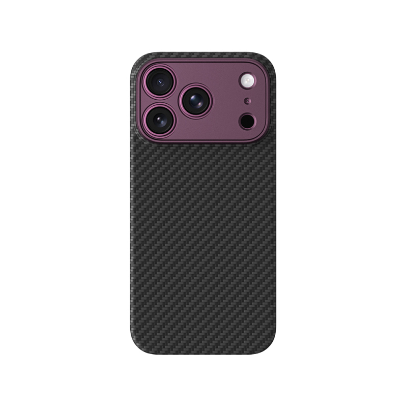 Apple iPhone 18 Pro Kılıf M-safe Şarj Özellikli 1500D Aramid Fiber Lens Korumalı Amazingthing Titan Max Serisi Karbon Kapak - 3