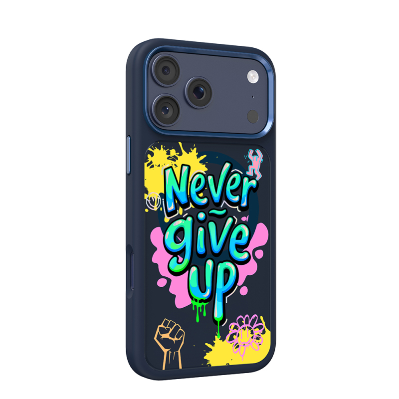 Apple iPhone 18 Pro Kılıf M-safe Şarj Özellikli 3D Baskılı Tasarım Mutural Graffiti Serisi Kapak - 7