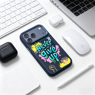 Apple iPhone 18 Pro Kılıf M-safe Şarj Özellikli 3D Baskılı Tasarım Mutural Graffiti Serisi Kapak - 40