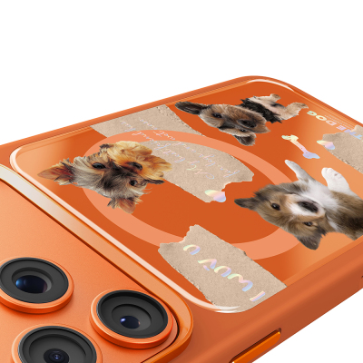 Apple iPhone 18 Pro Kılıf M-safe Şarj Özellikli 3D Baskılı Tasarım Mutural The Dog Serisi Kapak - 9