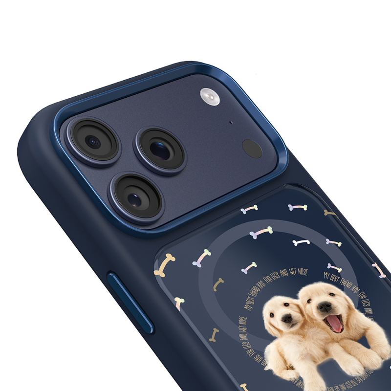 Apple iPhone 18 Pro Kılıf M-safe Şarj Özellikli 3D Baskılı Tasarım Mutural The Dog Serisi Kapak - 7