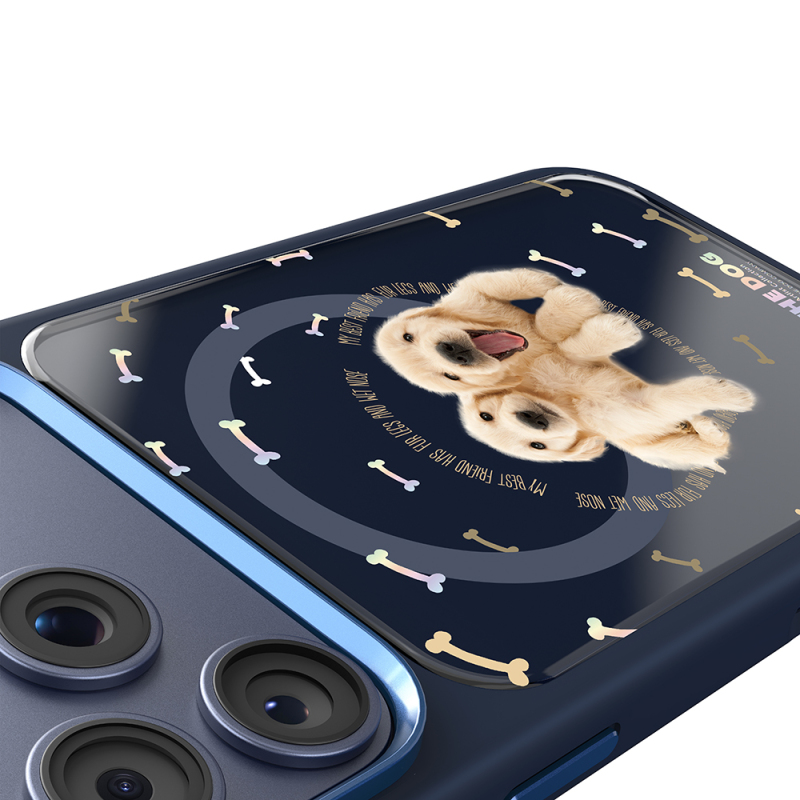 Apple iPhone 18 Pro Kılıf M-safe Şarj Özellikli 3D Baskılı Tasarım Mutural The Dog Serisi Kapak - 10
