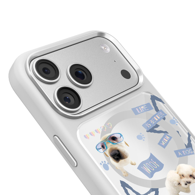 Apple iPhone 18 Pro Kılıf M-safe Şarj Özellikli 3D Baskılı Tasarım Mutural The Dog Serisi Kapak - 31