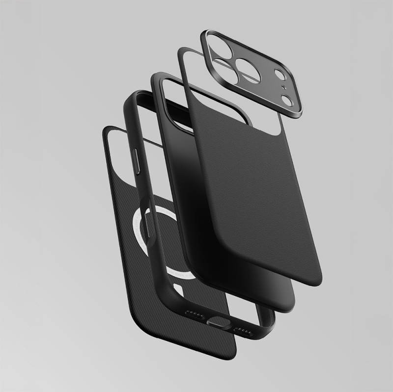 Apple iPhone 18 Pro Kılıf M-Safe Şarj Özellikli Airbag Tasarımlı AmazingThing Glamour SLens Serisi Kapak - 5