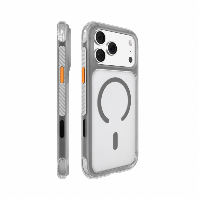 Apple iPhone 18 Pro Kılıf M-safe Şarj Özellikli Airbag Tasarımlı Mutural Air Shield Serisi Kapak - 4