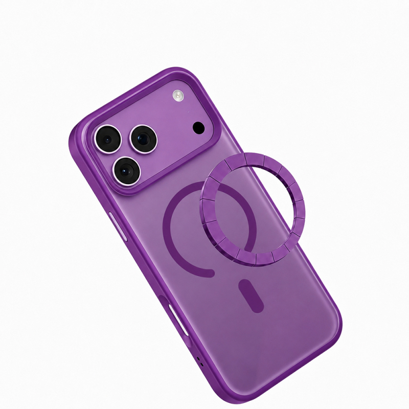 Apple iPhone 18 Pro Kılıf M-safe Şarj Özellikli Airbag Tasarımlı Mutural Mist Serisi Kapak - 4