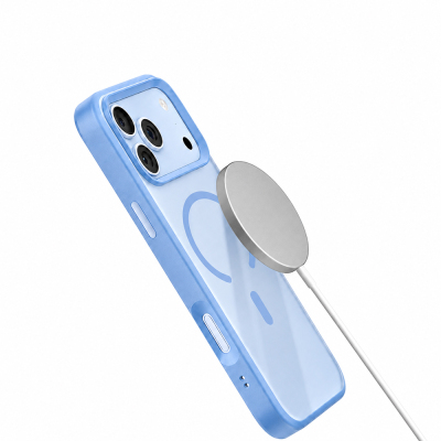 Apple iPhone 18 Pro Kılıf M-safe Şarj Özellikli Airbag Tasarımlı Mutural Mist Serisi Kapak - 8