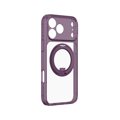 Apple iPhone 18 Pro Kılıf M-Safe Şarj Özellikli Airbag Tasarımlı Standlı Lens Korumalı AmazingThing Titan Pro MagSpin Kapak - 9
