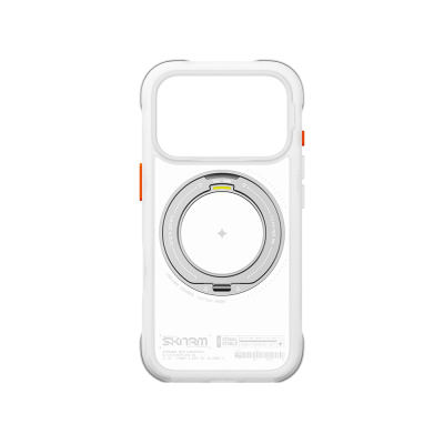 Apple iPhone 18 Pro Kılıf M-Safe Şarj Özellikli Airbag Tasarımlı Standlı Skinarma Atlas Kapak - 25