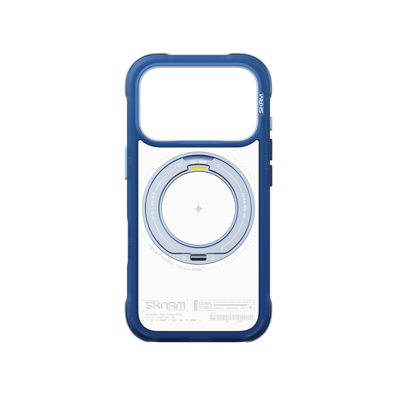 Apple iPhone 18 Pro Kılıf M-Safe Şarj Özellikli Airbag Tasarımlı Standlı Skinarma Atlas Kapak - 30