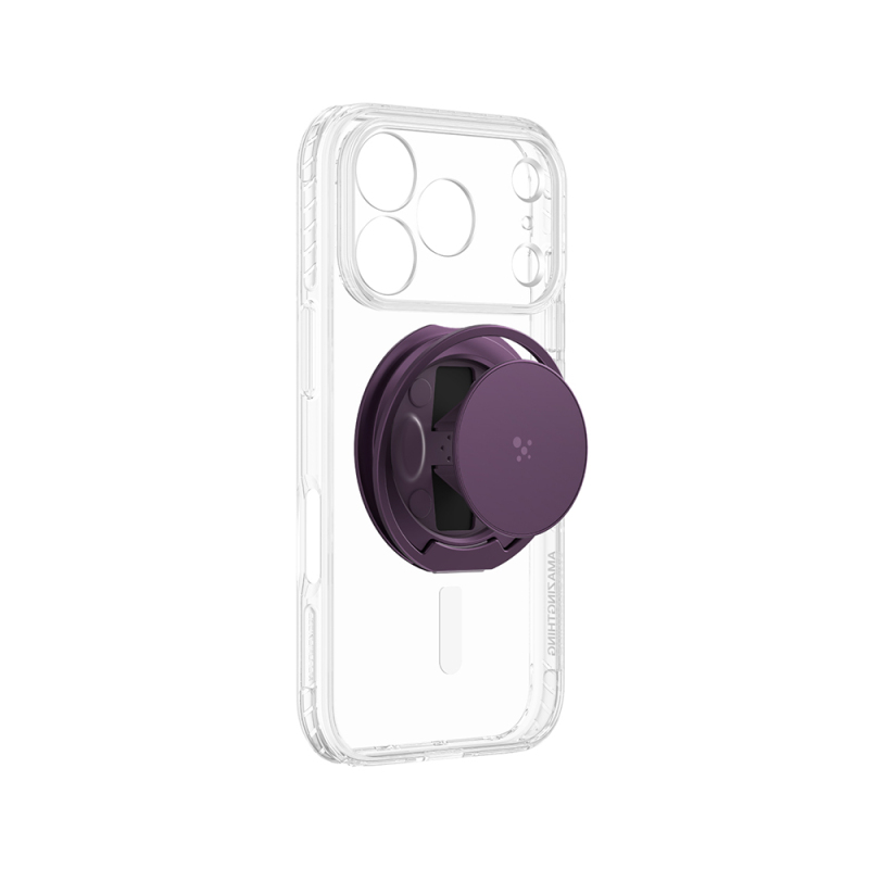 Apple iPhone 18 Pro Kılıf M-safe Şarj Özellikli Amazingthing Titan Pro Serisi Pop Ring Standlı Set - 10