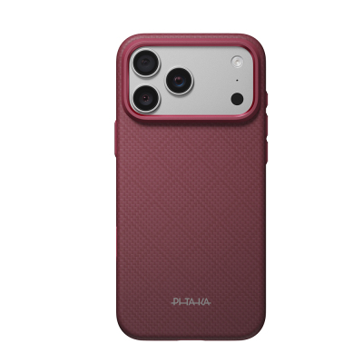Apple iPhone 18 Pro Kılıf M-safe Şarj Özellikli Aramid Karbon Fiber Pitaka Argyle Serisi Summa Kapak - 2