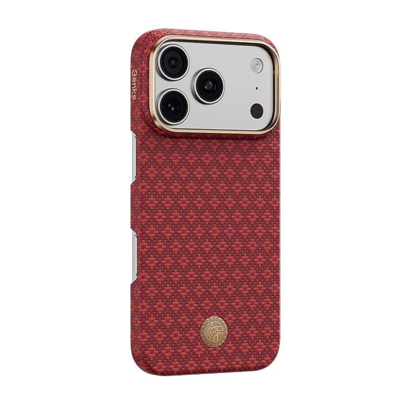 Apple iPhone 18 Pro Kılıf M-Safe Şarj Özellikli Benks ArmorAir ArmorGrid Serisi Yükseltilmiş Kamera Çerçevesi C1 Kevlar Karbon Kapak - 3