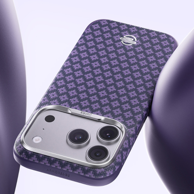 Apple iPhone 18 Pro Kılıf M-Safe Şarj Özellikli Benks ArmorPro ArmorEdge X9 Serisi Kevlar Karbon Kapak - 11