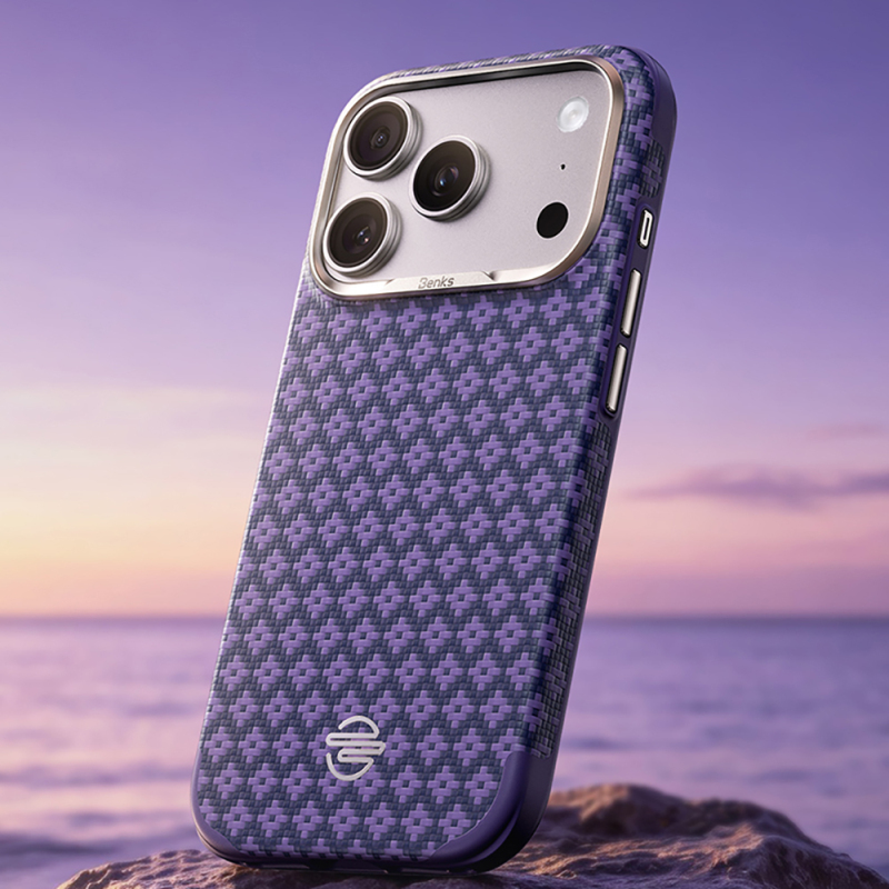Apple iPhone 18 Pro Kılıf M-Safe Şarj Özellikli Benks ArmorPro ArmorEdge X9 Serisi Kevlar Karbon Kapak - 15