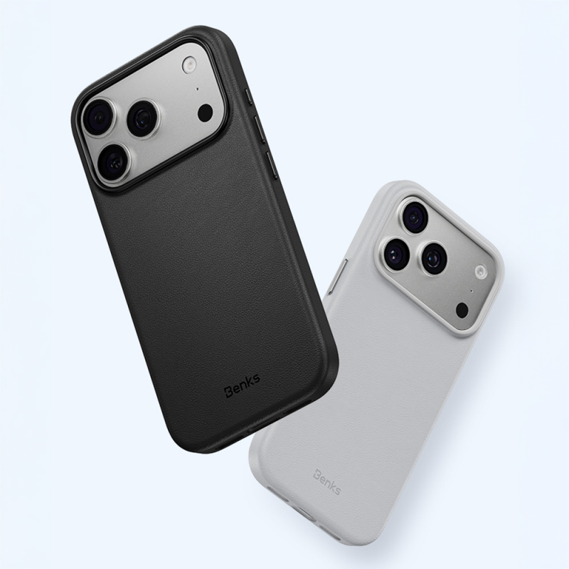 Apple iPhone 18 Pro Kılıf M-safe Şarj Özellikli Çizilmeye Dayanıklı Benks VitaPro Serisi PU Deri Kapak - 7