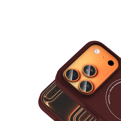 Apple iPhone 18 Pro Kılıf M-Safe Şarj Özellikli Kamera Korumalı Zore Elio Sert PC Kapak - 17