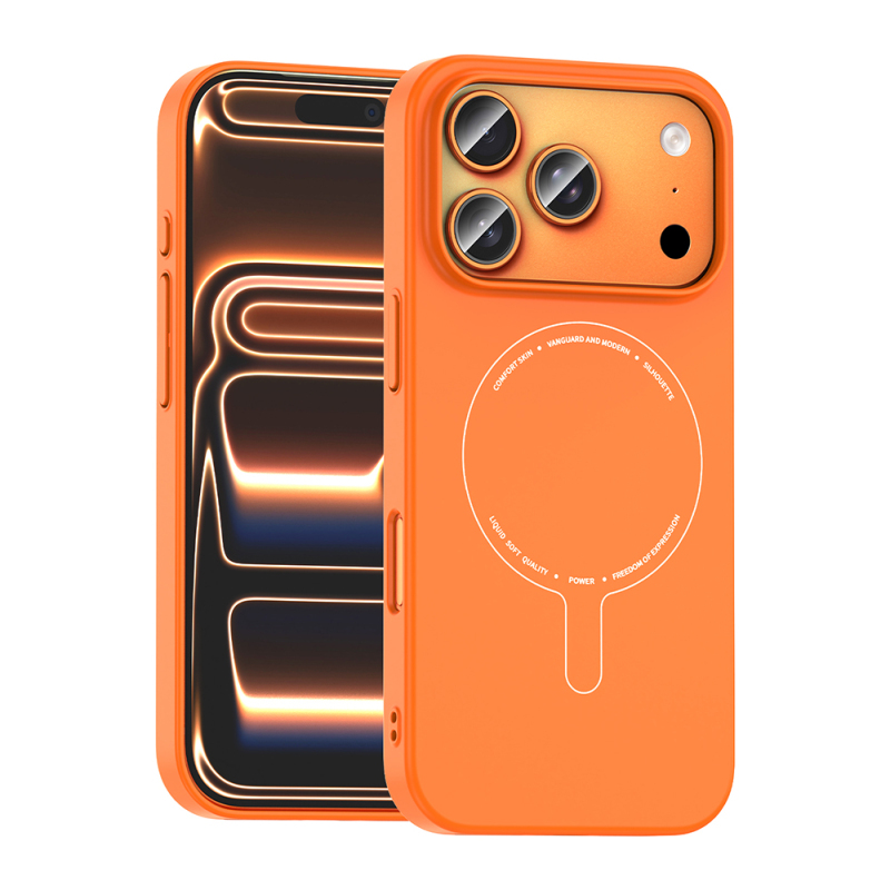 Apple iPhone 18 Pro Kılıf M-Safe Şarj Özellikli Kamera Korumalı Zore Elio Sert PC Kapak - 2