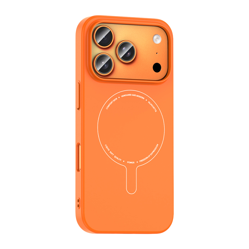 Apple iPhone 18 Pro Kılıf M-Safe Şarj Özellikli Kamera Korumalı Zore Elio Sert PC Kapak - 10