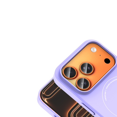Apple iPhone 18 Pro Kılıf M-Safe Şarj Özellikli Kamera Korumalı Zore Elio Sert PC Kapak - 20
