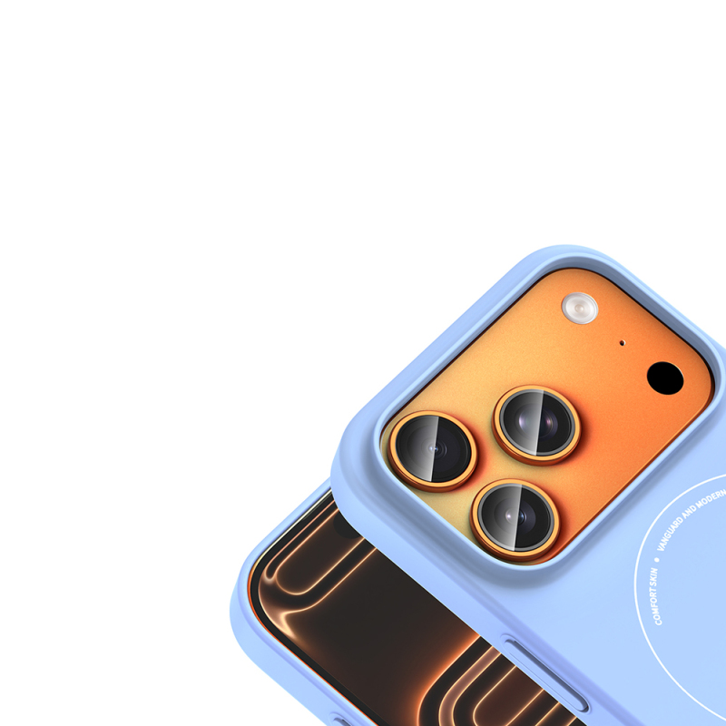 Apple iPhone 18 Pro Kılıf M-Safe Şarj Özellikli Kamera Korumalı Zore Elio Sert PC Kapak - 24