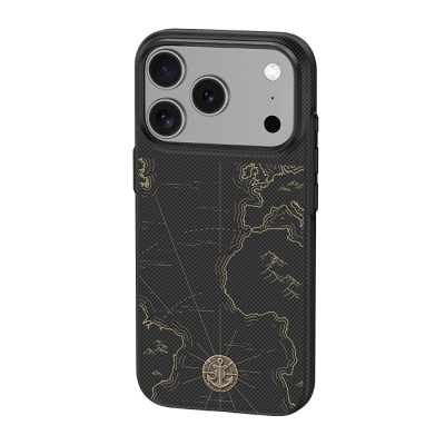 Apple iPhone 18 Pro Kılıf M-safe Şarj Özellikli Karbon Fiber Tasarımlı Benks ArmorEdge Air Navigator Kevlar Kapak - 9