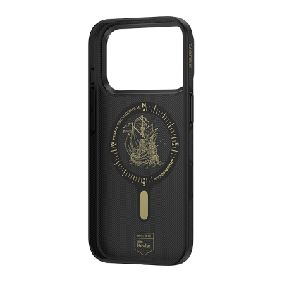 Apple iPhone 18 Pro Kılıf M-safe Şarj Özellikli Karbon Fiber Tasarımlı Benks ArmorEdge Air Navigator Kevlar Kapak - 5