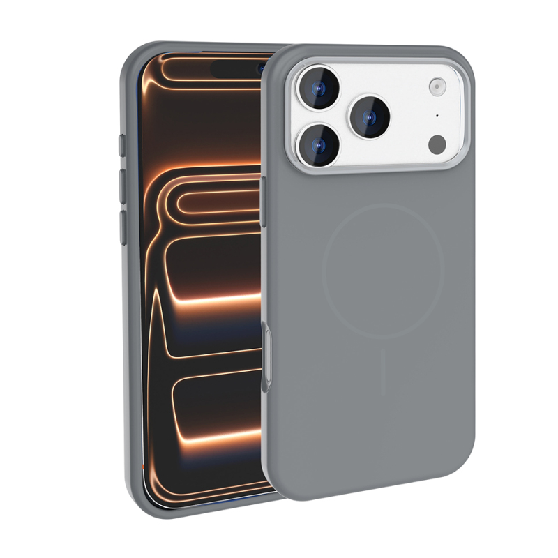 Apple iPhone 18 Pro Kılıf M-Safe Şarj Özellikli Metal Kamera Çerçeveli Zore Edi Silikon Kapak - 5